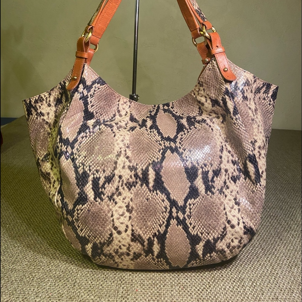 Brahmin Python Jacqueline Hobo